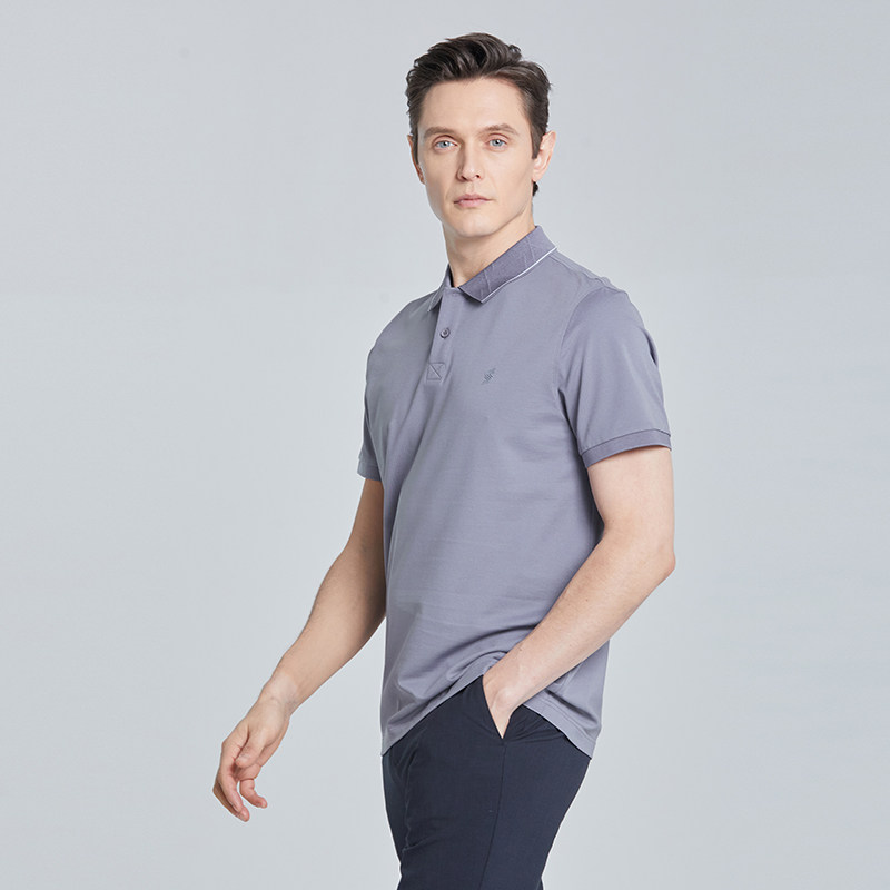 【吸湿透气】SHANSHAN杉杉桑蚕丝短袖T恤男士2025夏季新款polo衫,淘宝优惠券,粉丝福利购,淘宝优惠卷