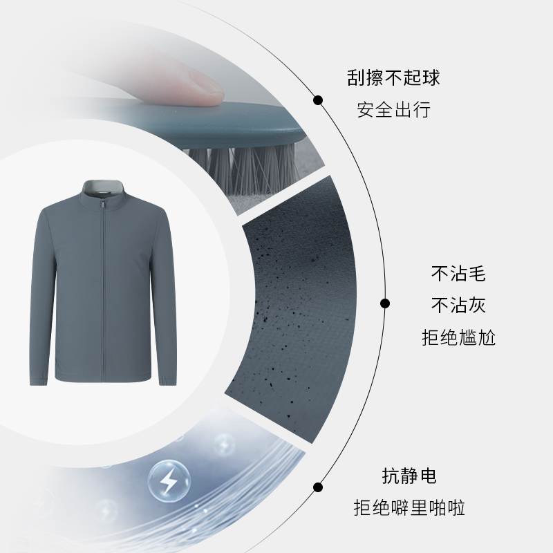 SHANSHAN杉杉官方行政夹克外套男款2025春秋季新款男士外套上衣