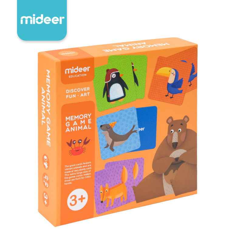 mideer弥鹿动物记忆配对智力玩具 mideer弥鹿儿童桌面游戏类