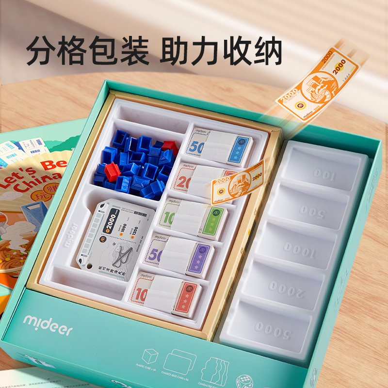 mideer彌鹿大小富翁桌游兒童版中國之旅桌面游戲棋牌親子新年禮物_mideer彌鹿旗艦店_玩具/童車/益智/積木/模型