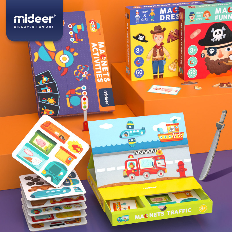 mideer弥鹿早教磁力拼图益智玩具 mideer弥鹿拼图/拼板