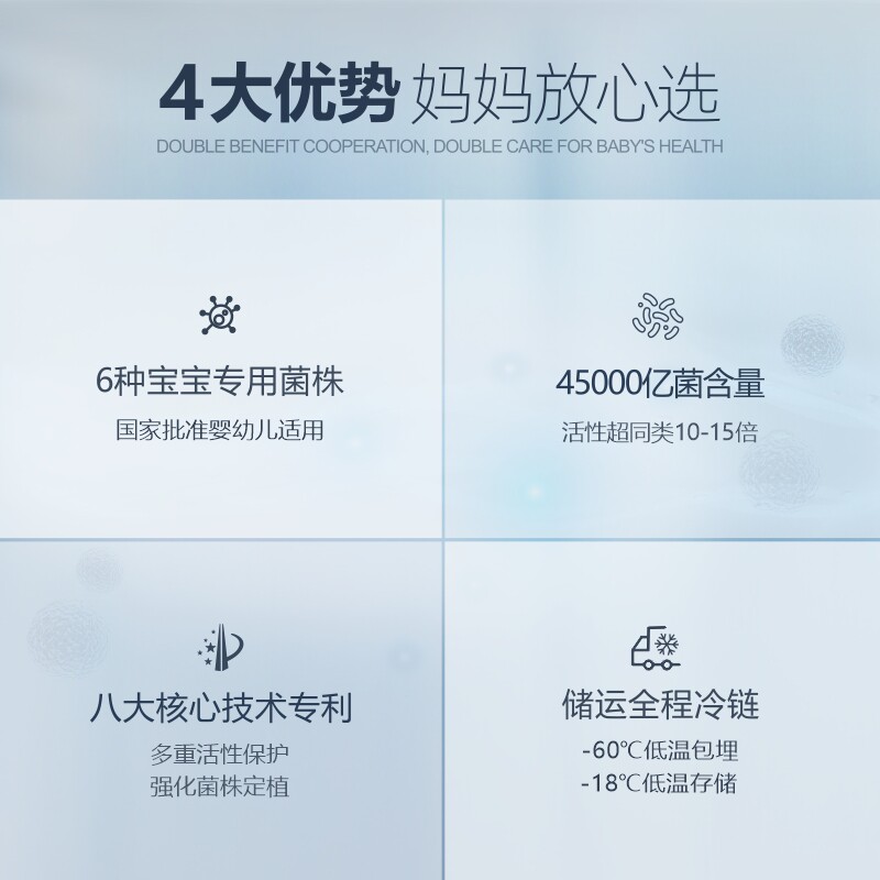 贝益可婴幼儿调理肠胃改善益生菌 蒙佩尔兰益生菌