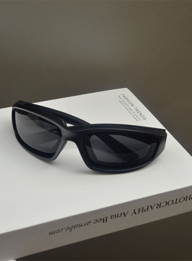 遮阳椭圆形复古运动男女山地眼镜