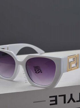 欧美复古多边形大框镂空太阳眼镜