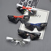 Yumi riding square retro men and women colorful sunglasses