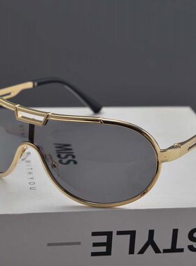 欧美复古大框飞行员式连体蛤蟆镜