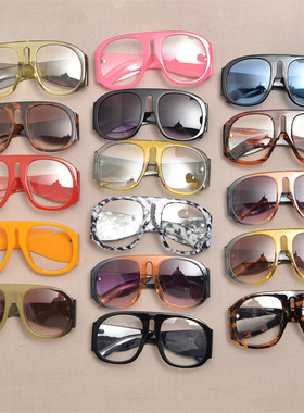 防风蛤蟆镜复古男女超大框太阳镜