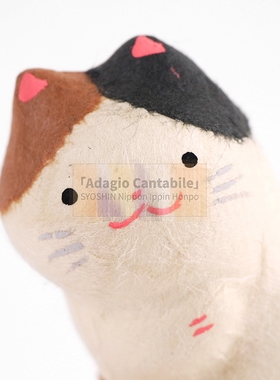 和纸躲猫猫侧身偷看书桌环保摆件