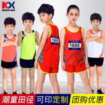 Children Tracksuit Suits Sportswear Racing Suit Students Sleeveless Vests Men And Women Race Suits Customised