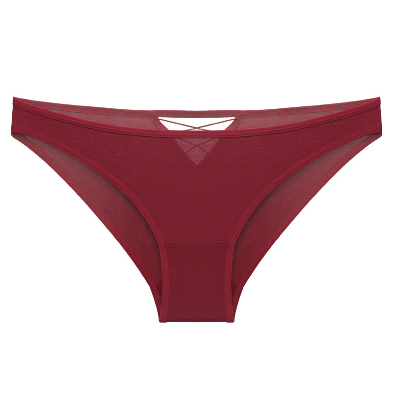 贴身日记轻性感交叉镂空高叉腿显腿长舒适棉质内裤女低腰三角短裤,淘宝优惠券,粉丝福利购,淘宝优惠卷