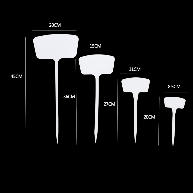 扇面插地牌园艺花卉加厚大牌面塑料标牌可书写指示牌植物标签-图2
