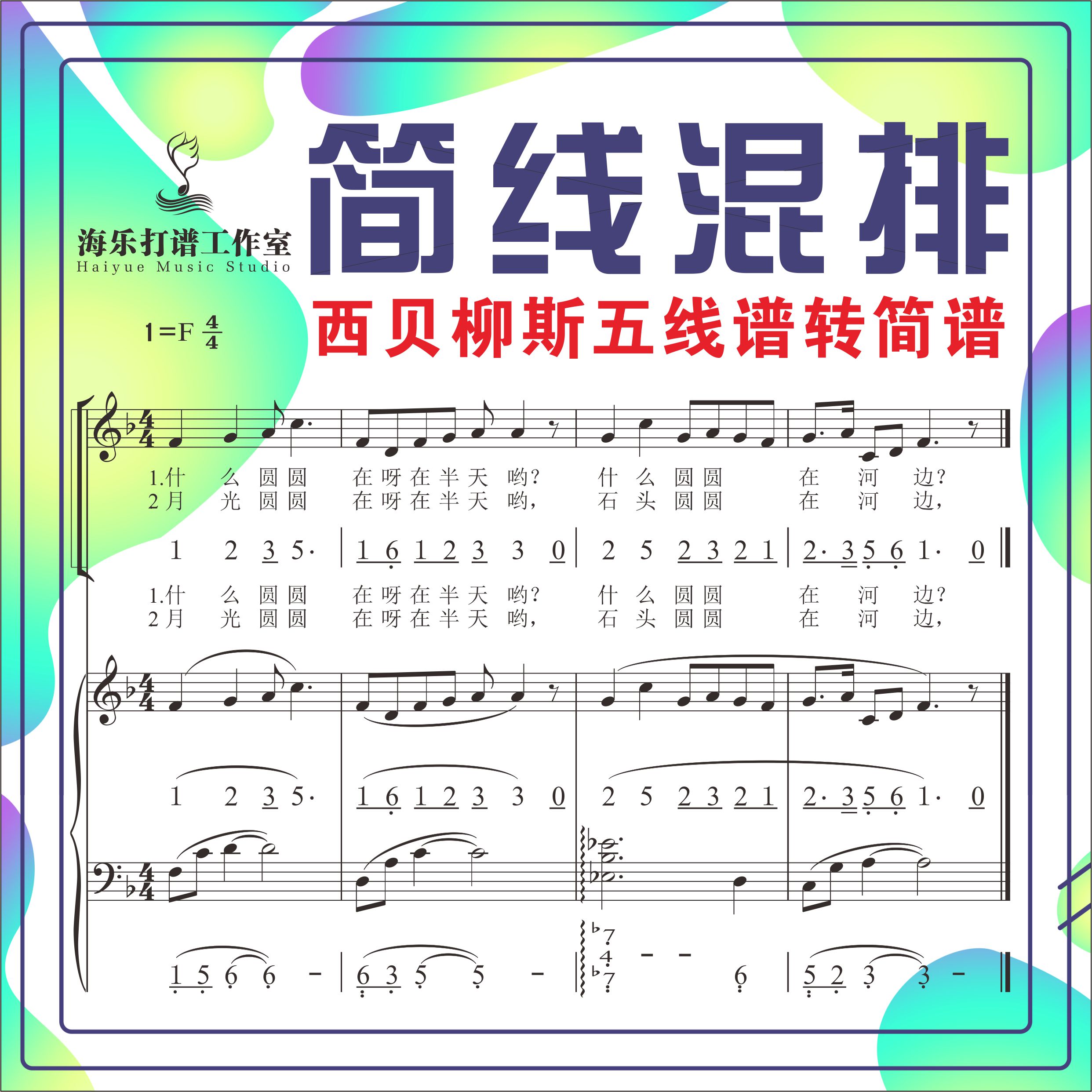 西贝柳斯五线谱转换Sibelius简谱Finale格式MuseScore导出Pdf图片 - 图0