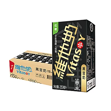 维他奶黑豆奶植物蛋白饮料250ml*24盒[3元优惠券]-寻折猪
