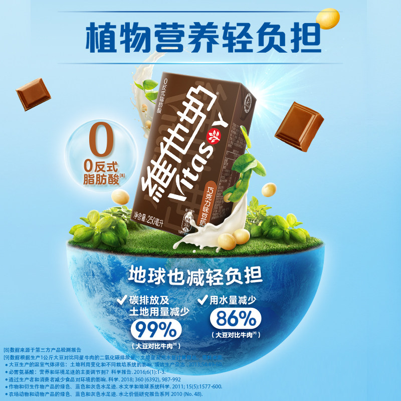 维他奶巧克力味豆奶饮料植物蛋白饮品250ml*16盒整箱官方旗舰店,淘宝优惠券,粉丝福利购,淘宝优惠卷