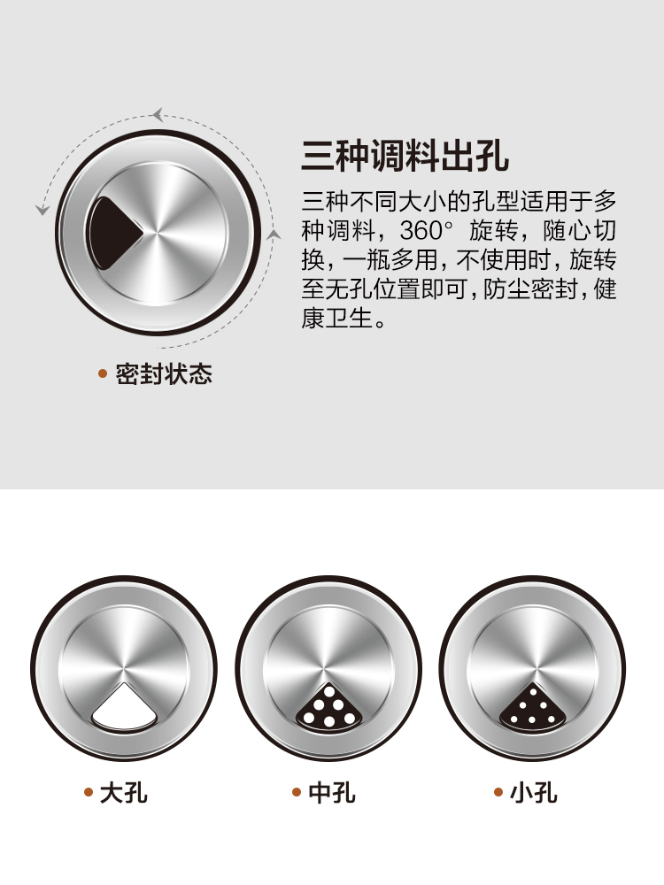 旋转调料盒厨房玻璃盐罐调味瓶组合调料罐子调味罐家用调料瓶套装 - 图3