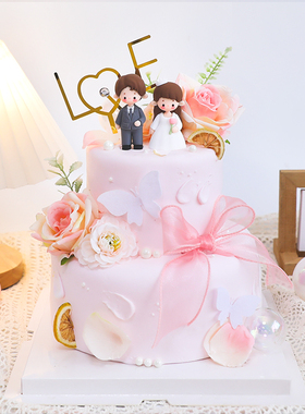 魔法鹿滴胶现代婚礼摆件