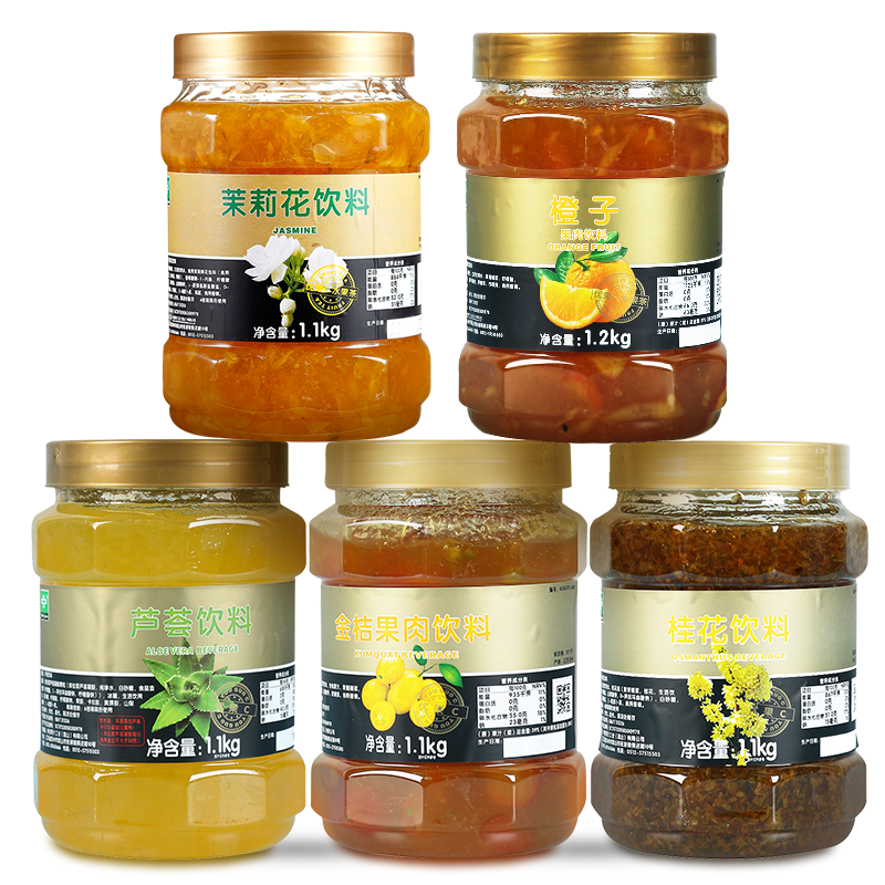 鲜活优果c百香果草莓柚子多口味酱图片_2