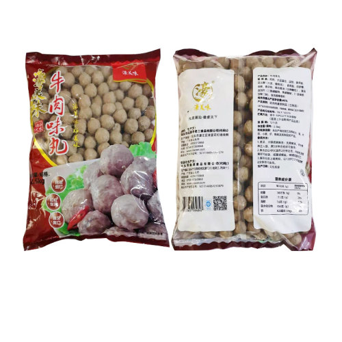 濠美经典牛肉味丸2500g关东煮火锅麻辣烫串串香食材有弹性口感好 - 图3