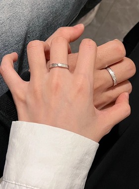 KARIN卡琳 比翼双飞对戒情侣款纯银999足银戒指原创轻奢小众设计