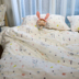 Bông mềm và thoáng khí vườn cây hoa đơn mảnh ga trải giường 笠 lá phim hoạt hình thỏ bông gạc đôi - Trang bị Covers Mua ga phủ giường Trang bị Covers