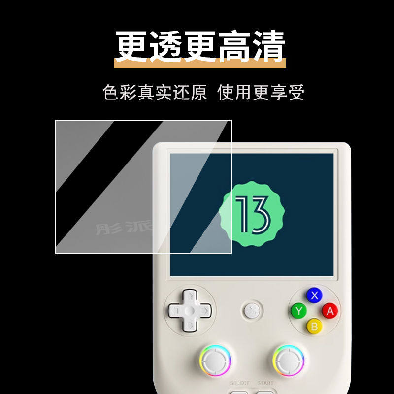 适用安伯尼克RG406V掌机钢化膜4寸周哥RG406V屏幕保护膜2024新款rg406v游戏机贴膜,淘宝优惠券,粉丝福利购,淘宝优惠卷