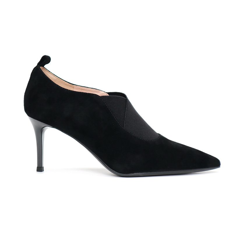 COMELY康莉2025新款尖头细跟高跟鞋羊皮松紧带深口单鞋女KYQ46523,淘宝优惠券,粉丝福利购,淘宝优惠卷