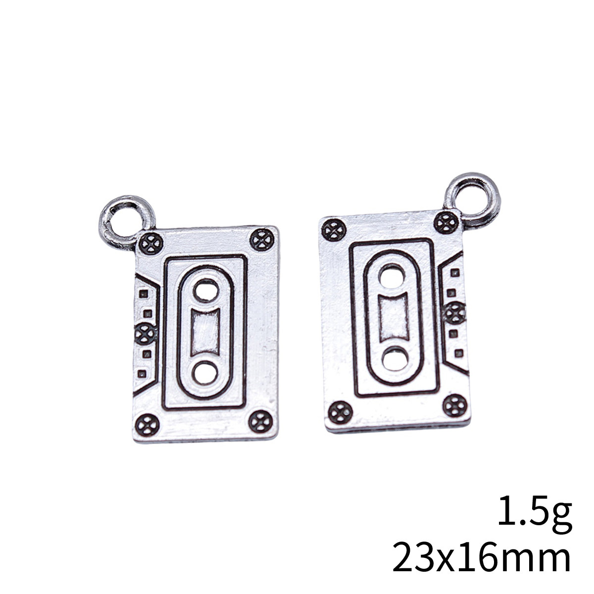 10个/包 多款 古银色DIY饰品配件复古老式磁带卡带吊坠,淘宝优惠券,粉丝福利购,淘宝优惠卷