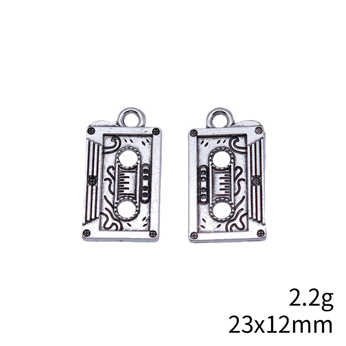 10个/包 多款 古银色DIY饰品配件复古老式磁带卡带吊坠,淘宝优惠券,粉丝福利购,淘宝优惠卷