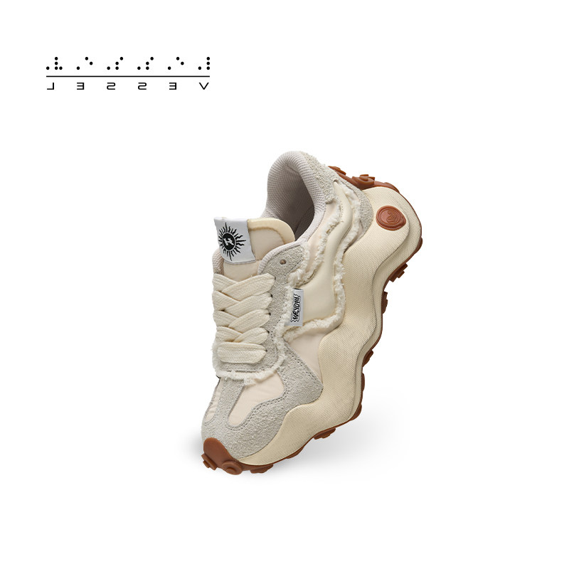 XVESSEL X HEYDAY李昀锐同款联名波浪厚底老爹鞋德训鞋男女同款,淘宝优惠券,粉丝福利购,淘宝优惠卷