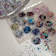 YIFANNAIL Korean style material, flashing plaid laser star, cross, love nail art sequins S56
