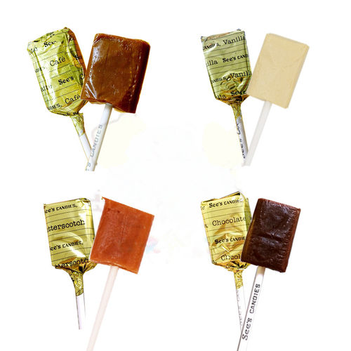 A美国See's candies sees 棒棒糖see s 4口味时思棒棒糖果单支 - 图1