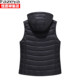 Hengyuanxiang zipper versatile standard hooded down vest