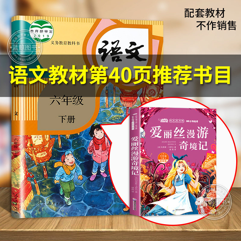 爱丽丝漫游奇境记正版原著六年级下册必读的课外书小快乐读书吧学生书目阅读书籍老师推荐小学生课外书爱丽丝梦游仙境