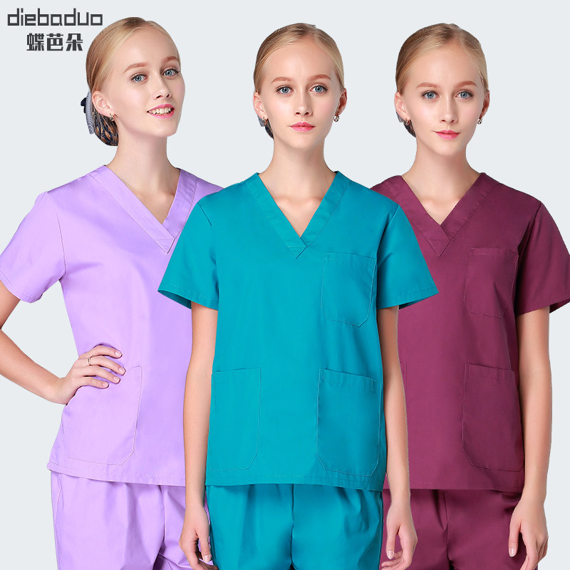 手术衣女短袖刷手服手术室工作服男 蝶芭朵医护制服