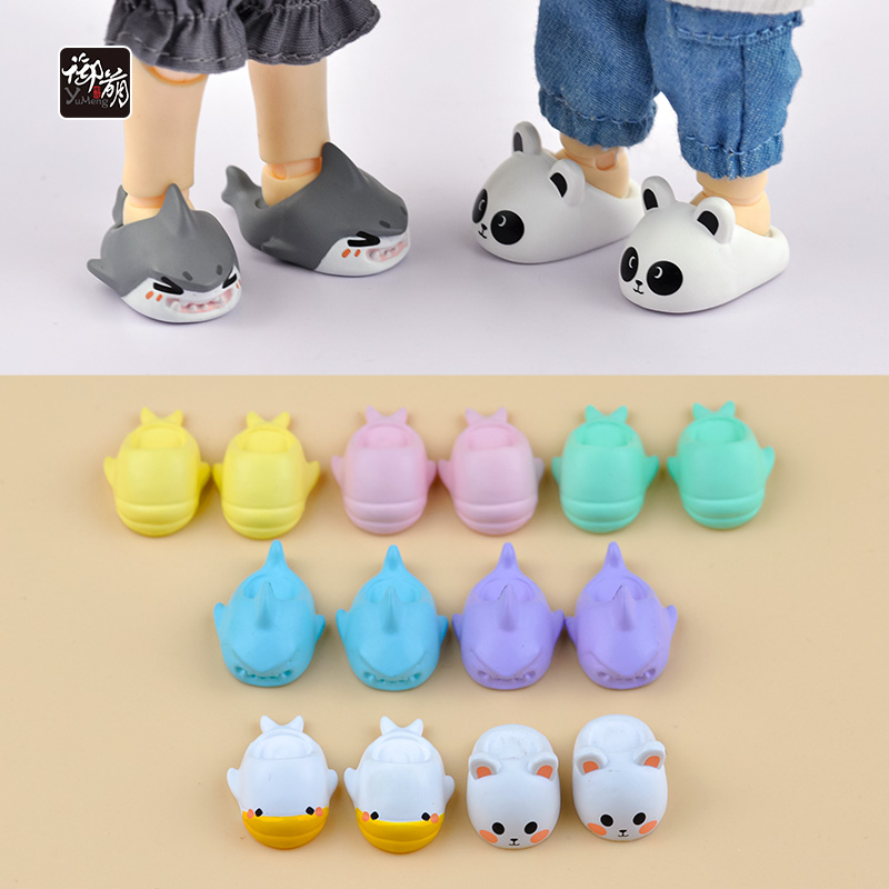 OB11娃鞋 GSC粘土人靴子bjd短鞋12分娃鞋拖鞋编织娃娃鞋量大优惠 - 图1