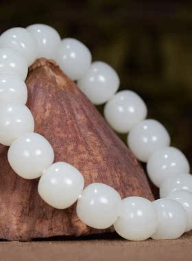 手串老型珠新疆和田玉籽料