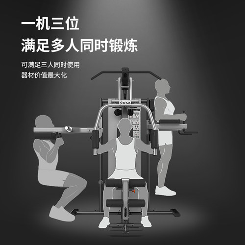 舒华高端室内健身房专用三人站综合型力量器械运动训练器SH-G5203 - 图1