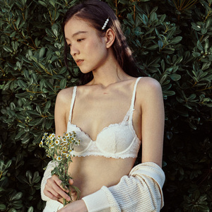 直降118|维密PINK 新款性感舒适蕾丝内衣轻薄聚拢少女文胸女25