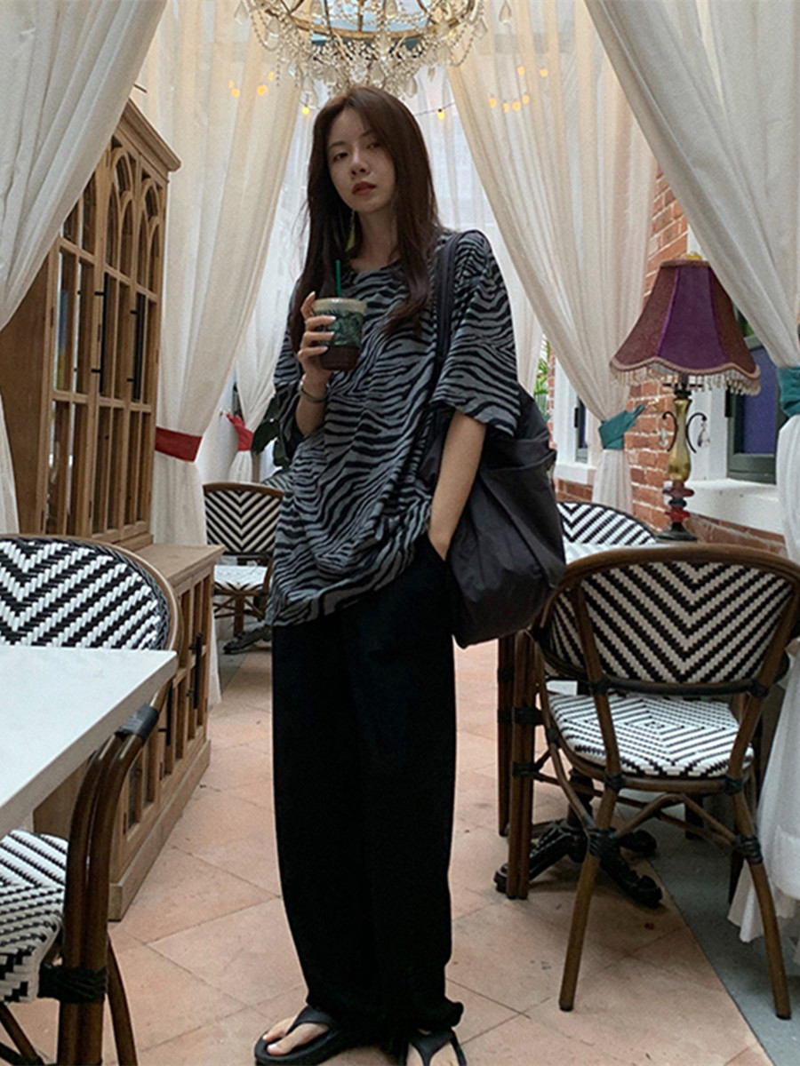 韩版灰色高腰阔腿休闲卫裤女夏学生宽松束脚春秋薄款直筒运动裤子,淘宝优惠券,粉丝福利购,淘宝优惠卷