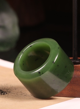 惹石玉雕新疆和田玉籽料扳指