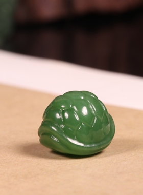 惹石玉雕新疆和田玉籽料碧玉龟壳