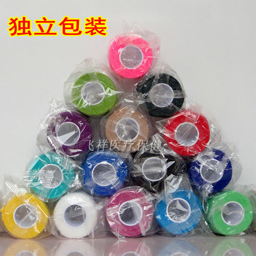 弹性自粘绷带手指绷带胶布弹力贴布运动胶带护具护腕膝肘踝足篮球 - 图2
