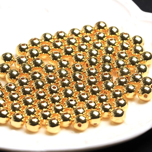 Бусины, украшение-шарик, глянцевый браслет с одной бусиной, 18 карат, 14 карат, DIY