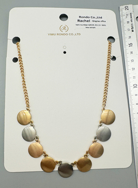 A4原单出口品牌时尚潮流简约百搭日韩小清新女项链锁骨链饰品