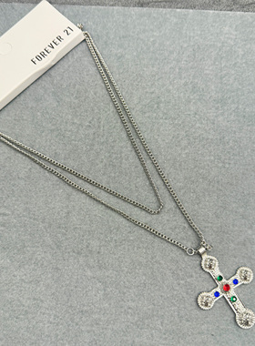 5.13青岛外贸尾货孤品瑕疵原单出口打标欧美复古项链项圈长款多层