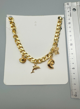 A4原单出口品牌海洋生物时尚潮流简约百搭日韩小清新女项链饰品