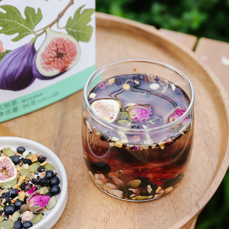 乐作｜黄芪/红参亚麻籽无花果茶 种子茶清润甘甜茶汤清澈女性茶饮,淘宝优惠券,粉丝福利购,淘宝优惠卷