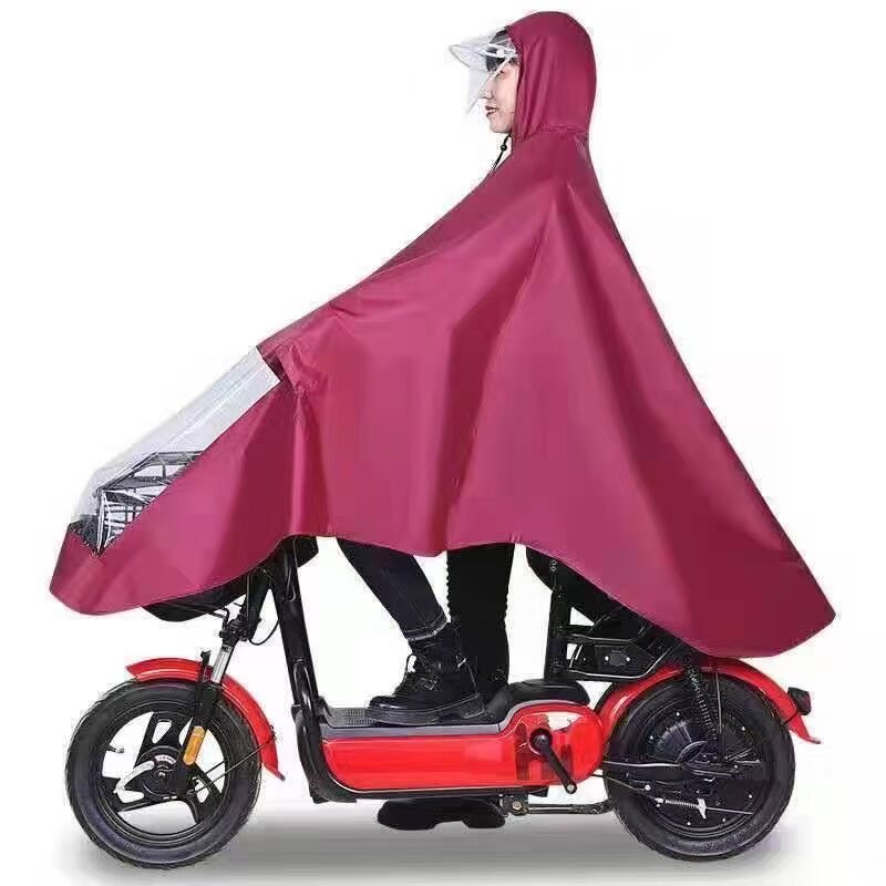 加厚雨衣电动车自行车雨衣单人防暴雨雨披男女士加大加厚骑行雨具