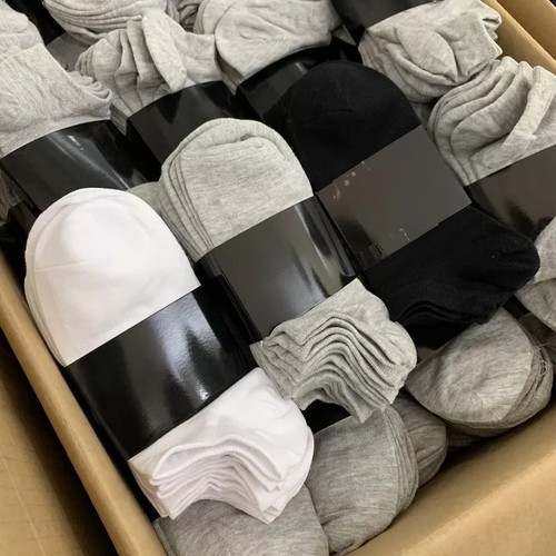 T1194一卡五双！线下59元！春夏薄款男女情侣短袜船袜休闲袜子 - 图0