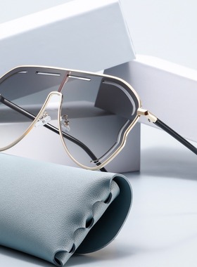 时尚连体镂空太阳镜2024新款太阳眼镜潮网红欧美同款墨镜女士